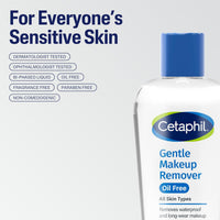 Cetaphil Gentle Waterproof Makeup Remover, 6.0 Fluid Ounce