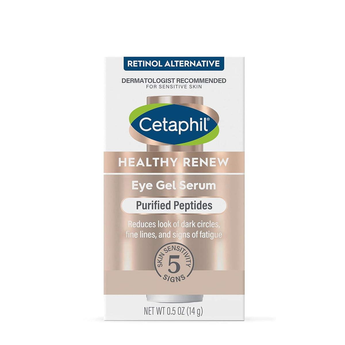 Cetaphil Healthy Renew Hydrating Eye Gel Serum 0.5 Oz, 24Hr Under Eye Cream for Anti Aging