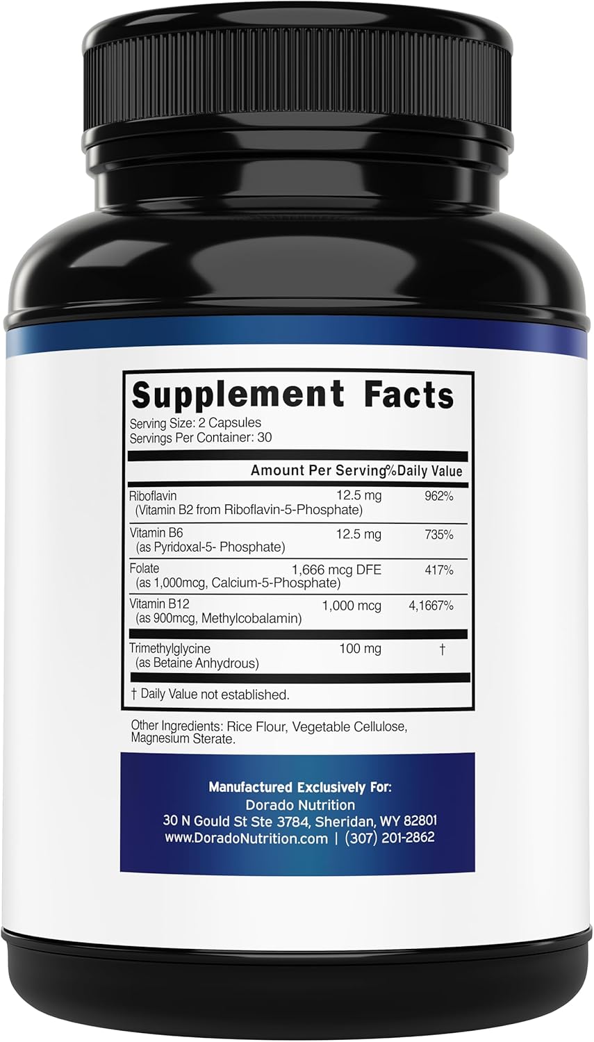 Methylated Multivitamin (Methylated and Activated Vitamins Only - Methylated B Complex with Trimethylglycine (TMG)  - USA Made - 60 Capsules