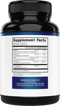 Methylated Multivitamin (Methylated and Activated Vitamins Only - Methylated B Complex with Trimethylglycine (TMG)  - USA Made - 60 Capsules