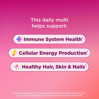 OLLY Women's Multivitamin, Supports Overall Wellness,* Biotin - 130 Count