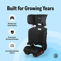 InfaSecure Versatile Folding Booster Seat, 4 to 8 Years, Black, CS6613V