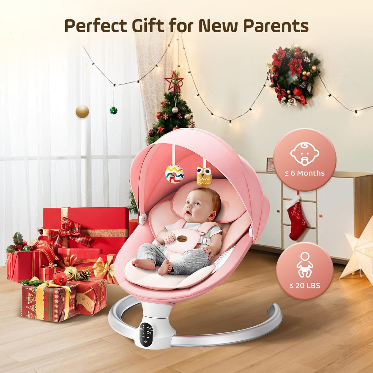Baby Swing for Infants - Electric Baby Rocker with Exclusive App function-USA Product