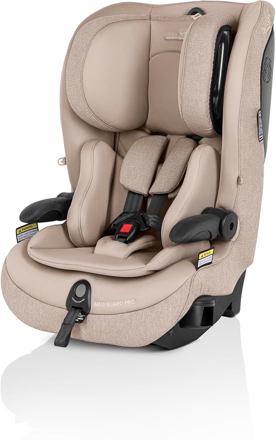 Maxi Guard Pro Style Car Seat Teak, Forward Facing, in-Built Harness, 6 Months to 8 Years, Side Impact Cushion Technology, Narrow Design, Harnessed for Longer (8055)