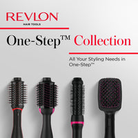 REVLON One-Step Volumizer Hair Dryer and Styler, for Less Frizz, More Shine, and Reduced Heat Damage for Salon Style Round Brush for Blowout, Black