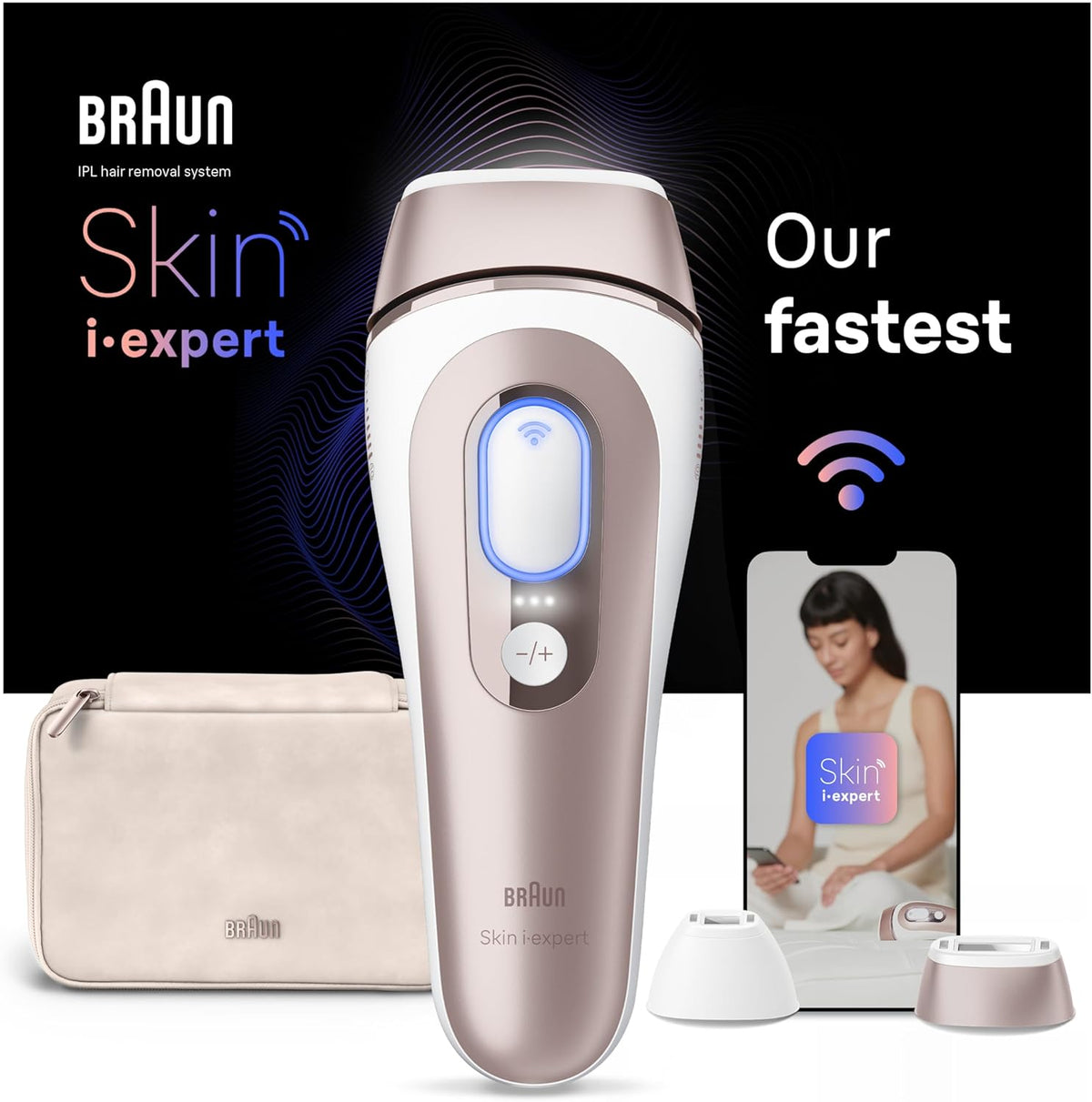 Braun Smart IPL Skin i·expert, Hair Removal for Home, Free App, PL7147
