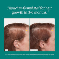 Nutrafol Women's Balance Hair Growth Supplements, Dermatologist Recommended, Ages 45 and Up, Clinically Proven for Visibly Thicker Hair and Scalp Coverage - 2 Month Supply, Pack of 2