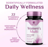 Multivitamin for Women - Once Daily Vitamins for Woman with Biotin, Calcium, Folate, Vitamin - 120 Capsules
