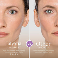 LilyAna Naturals Caffeine Eye Cream with Peptides for Dark Circles, Puffiness, Fine Lines and Wrinkles 1.0 oz