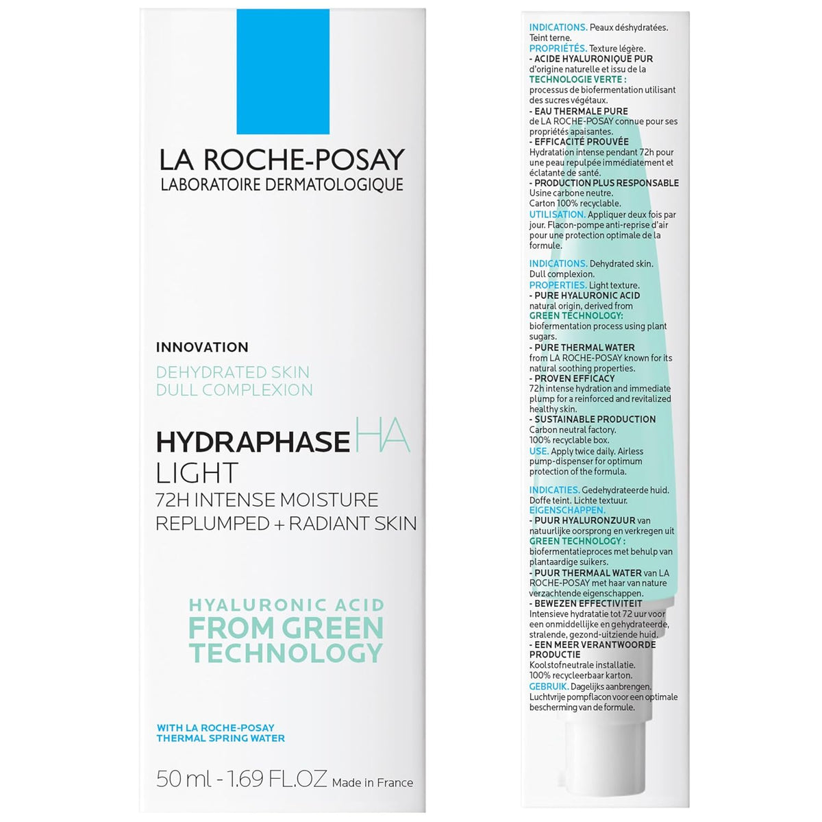 La Roche-Posay Hydraphase HA Light Face Moisturizer for Dry Skin, 1.69oz