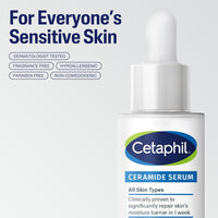 Cetaphil Ceramide Serum Skin Barrier Repair Sensitive Skin, 1 fl oz | Dry Sensitive Skin
