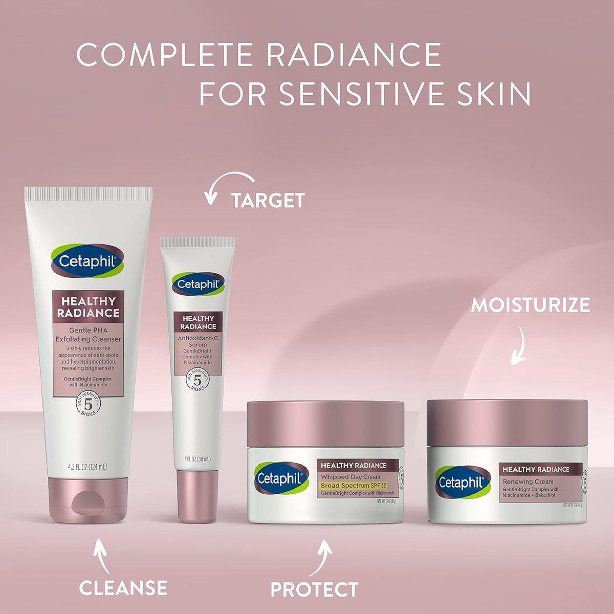 Cetaphil Face Serum, Healthy Radiance Antioxidant-C Serum, Hypoallergenic, Fragrance Free, 1 oz
