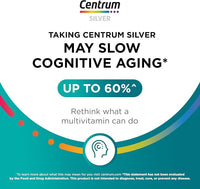 Centrum Silver Women's Multivitamin for Women 50 Plus, Multivitamin/Multimineral Supplement with Vitamin D3, B Vitamins, Non-GMO Ingredients- 200 Ct