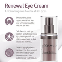 Epionce Renewal Eye Cream - Anti-Aging, Under Eye Cream for Dark Circles, Fine Lines, Wrinkles & Puffiness with Hyaluronic Acid, For All Skin Types, Dermatologist Skincare