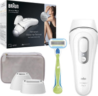 Braun IPL Silk-Expert Pro 3 PL3133, Visible Hair Removal Featuring Pouch, Gifts for Women White/Silver