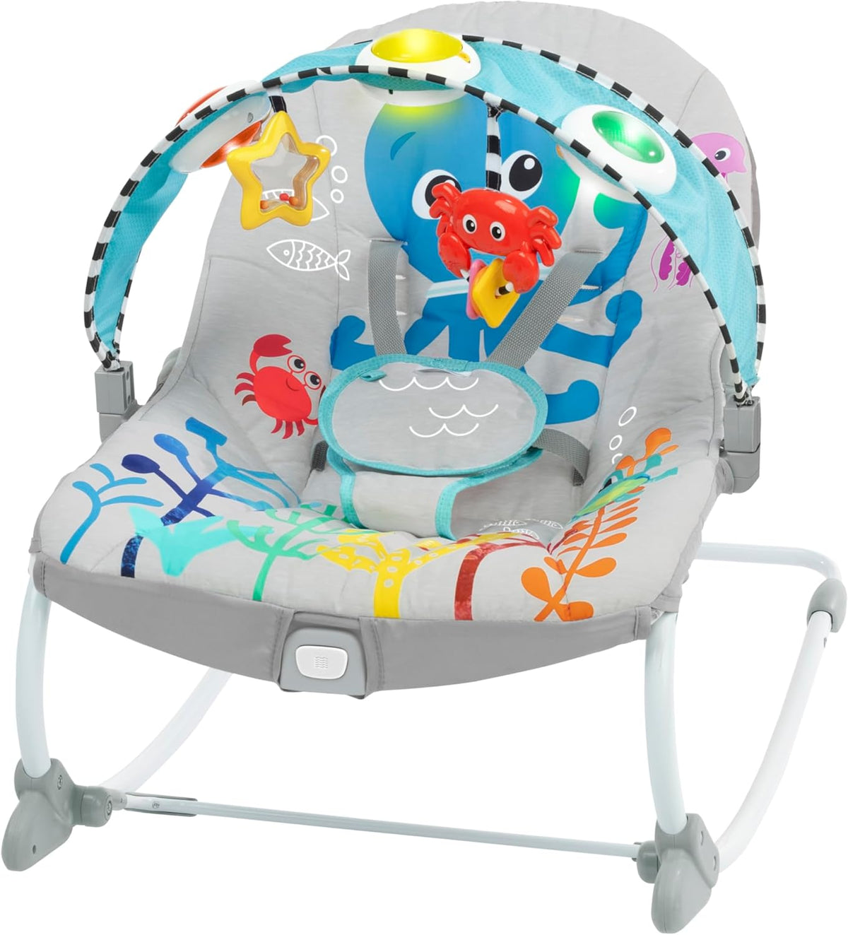 Baby Einstein Ocean Explorers Kick to It Opus Musical Infant to Toddler Rocker, Ages 0-30 Months