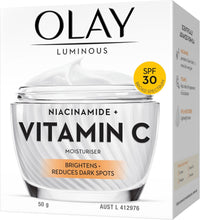 Olay Luminous Niacinamide + Vitamin C SPF 30 Brightening Moisturiser, 50 g