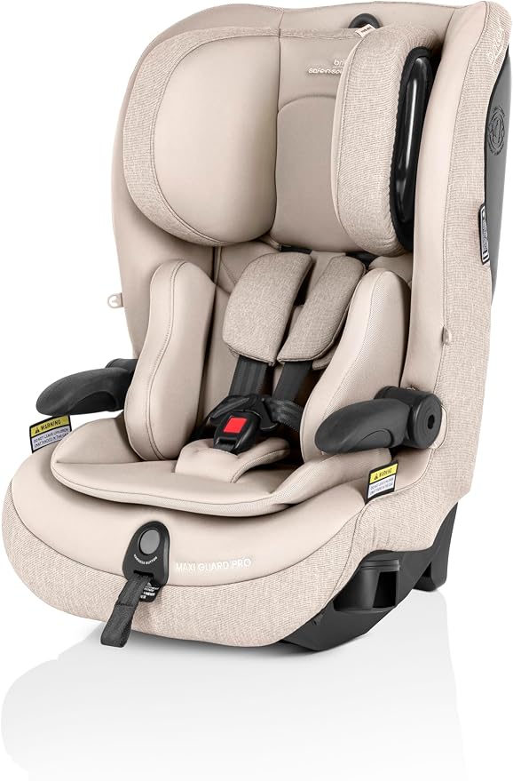 Maxi Guard Pro Style Car Seat Oat, Forward Facing, in-Built Harness, 6 Months to 8 Years, Side Impact Cushion Technology, Narrow Design, Harnessed for Longer (8056)