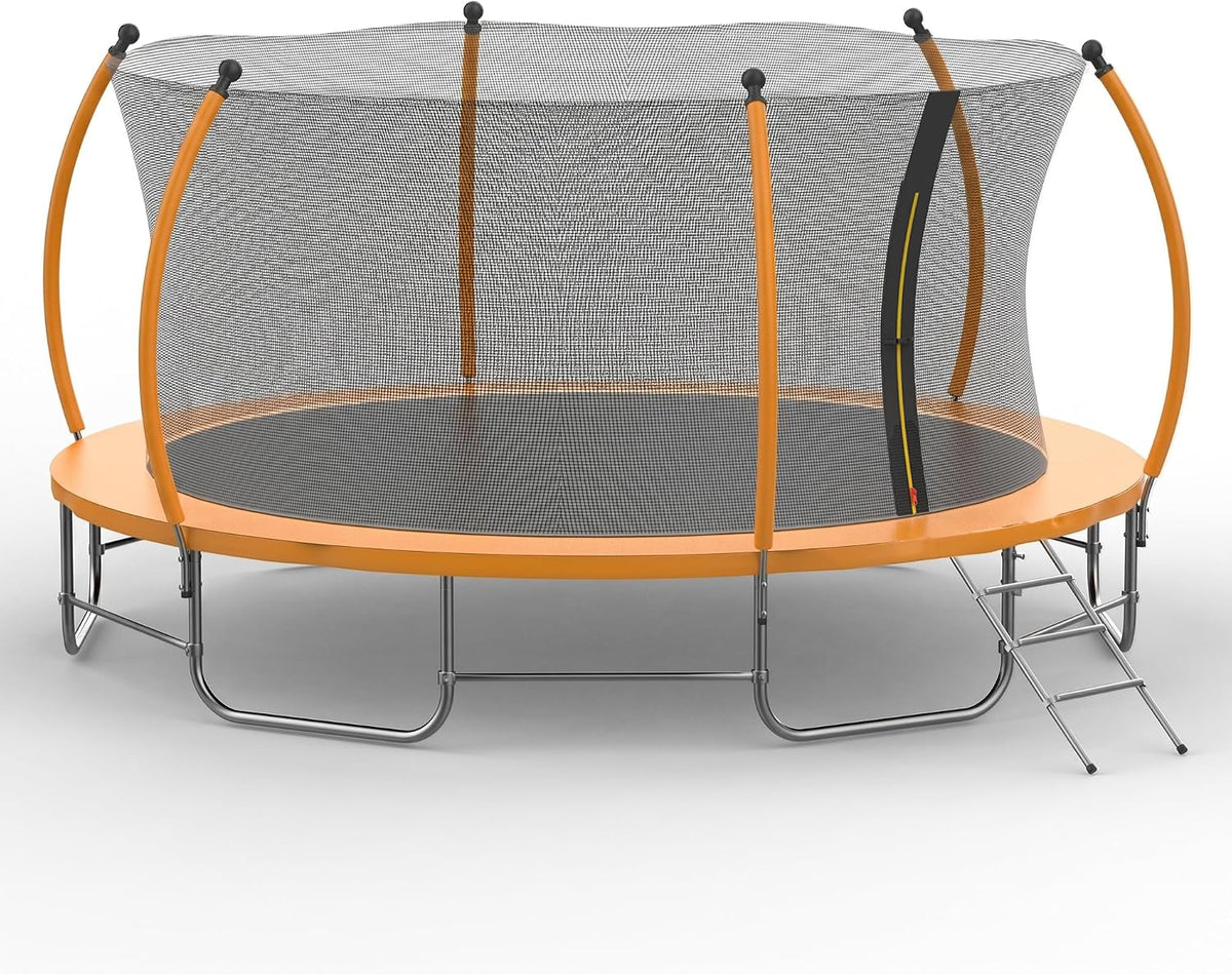 Advwin Kids Trampoline, Indoor Outdoor Rebounder w/Safety Enclosure Net
