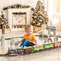MSKOLER Large Train Set - Kids Electric Train Toy with 3 Way Smoke Locomotive Boys & Girls