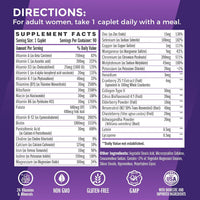 Vitamin World Ultra 360 Multivitamin for Women One Daily, Stress Support | Women's Multivitamin with Collagen, Ashwagandha & Antioxidants, Vitamin A, B, C & D for Energy & Immune Support, 90 Caplets