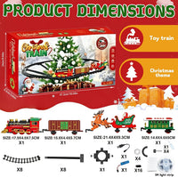 LUKIUP Christmas Tree Train, Classic Christmas Train Set Suitable for Adults