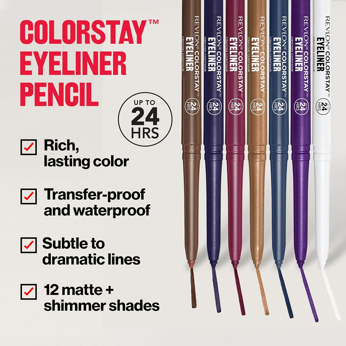 Revlon ColorStay Eyeliner Pencil, Black