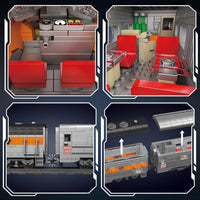 Mould King 12018 Train Building Block Model, MOC Building Set to Build, Gift Toy for Kids Age 8+