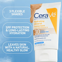 CeraVe Hydrating Mineral Sunscreen SPF 30 with Sheer Tint