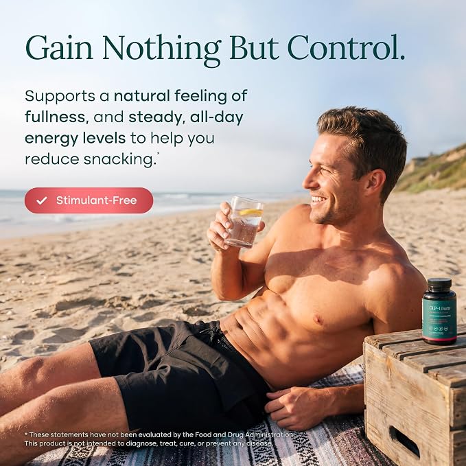 GLP-1 Supplement for Appetite Support with BHB Ketones, ACV, Berberine HCL,Made In USA
