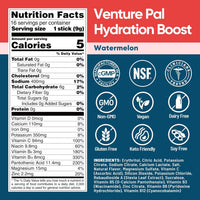 Venture Pal Sugar Free Electrolyte Powder Packets - Liquid Daily IV Hydration Packets for Rapid Rehydration | 7 Electrolytes & 5 Vitamins | Keto Friendly | Non-GMO | Vegan | Fast Dissolve | 16 Sticks