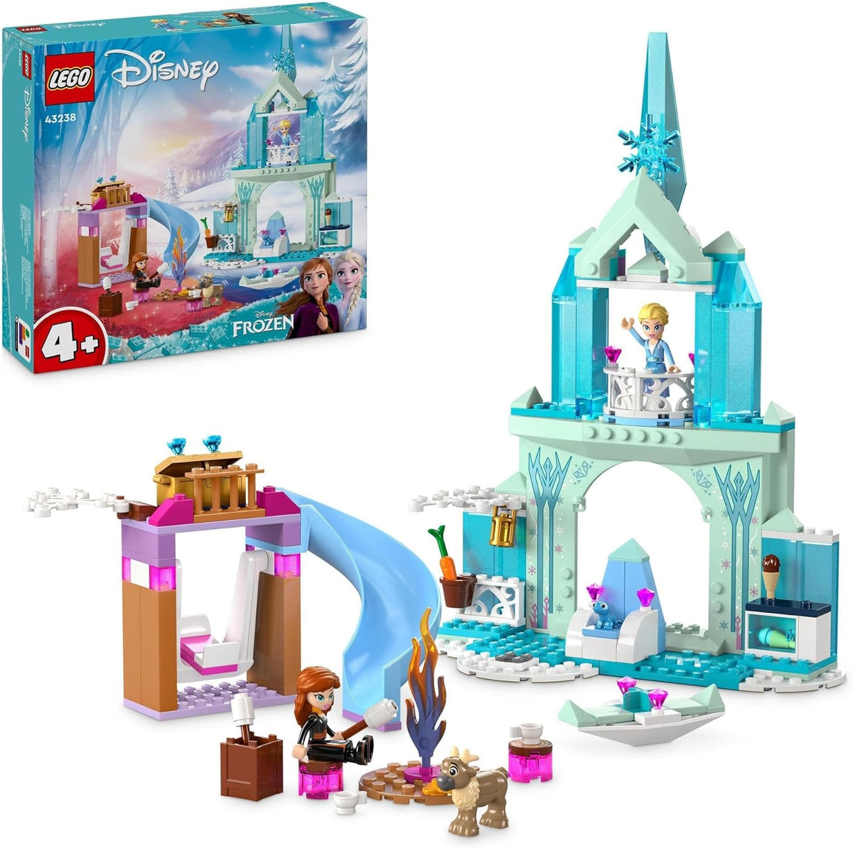 LEGO ǀ Disney Princess Elsa’s Frozen Castle Building Toy for 4+  Role Play 43238