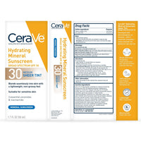 CeraVe Hydrating Mineral Sunscreen SPF 30 with Sheer Tint