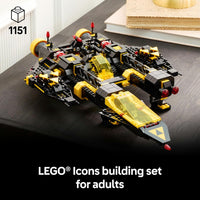 LEGO® Icons Blacktron Renegade 10355 Spaceship Model Building Kit for Adults,