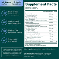 GLP-1 with Akkermansia & Berberine, GLP-1 for Weight Loss Management, 90ct,Made In USA
