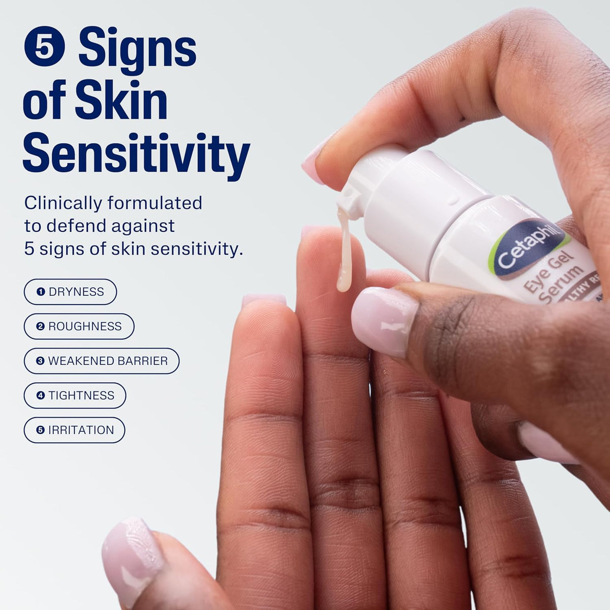 Cetaphil Healthy Renew Hydrating Eye Gel Serum 0.5 Oz, 24Hr Under Eye Cream for Anti Aging