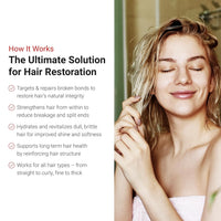 LifeCell Repairing Hair Mask – Restorative Bonding Treatment with Bioactive Peptides, Keratin, Plant Collagen, Shea Butter & Coconut Oil – Deep Nourishment & Strength for All Hair Types