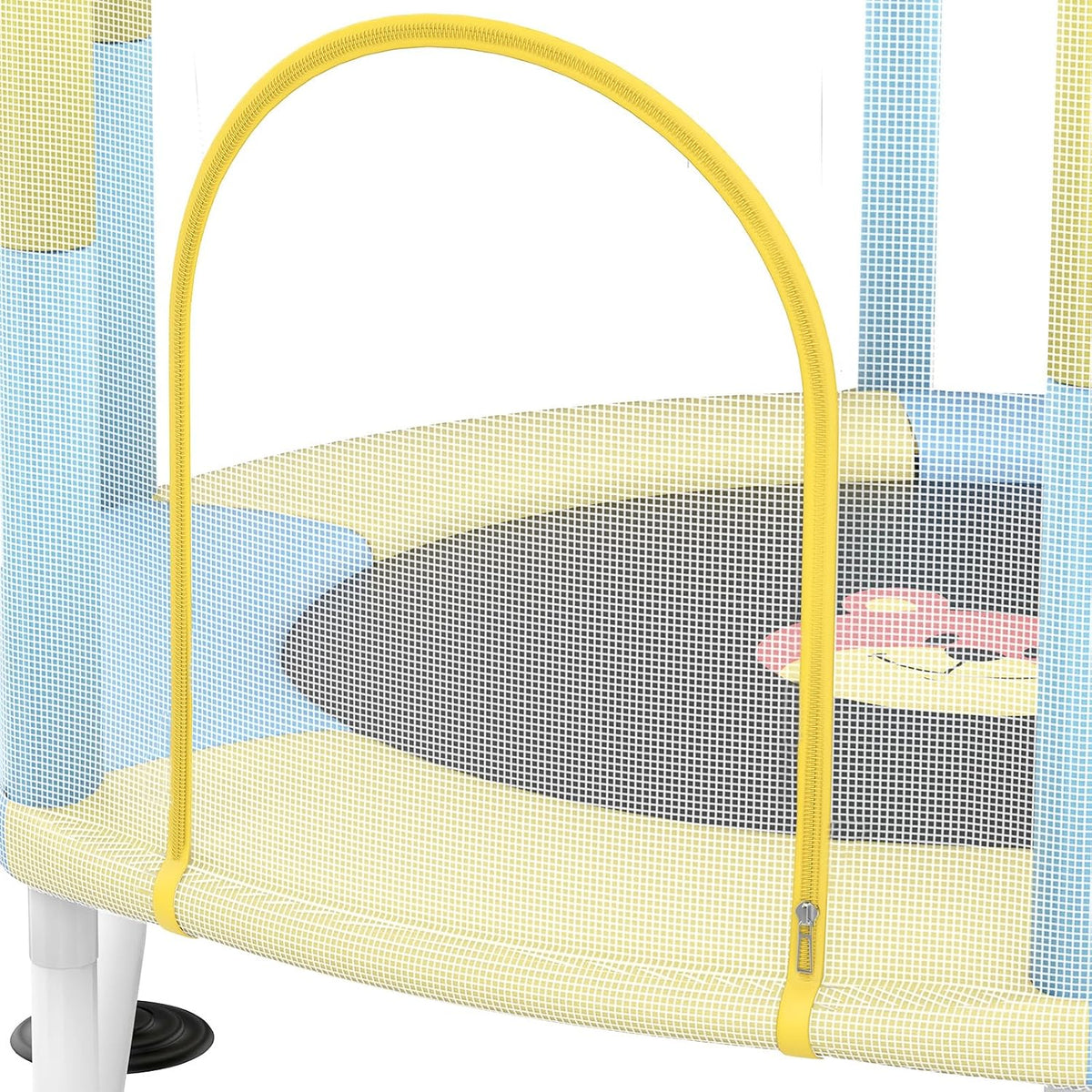 Advwin Kids Trampoline, Indoor Outdoor Rebounder w/Safety Enclosure Net