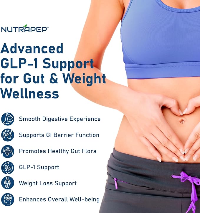 NutraPep GLP-1 Support Weight Loss Probiotic Prebiotics Capsule Supplement