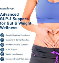NutraPep GLP-1 Support Weight Loss Probiotic Prebiotics Capsule Supplement