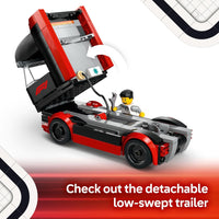 LEGO City F1 Truck with RB20 & AMR24 F1 Cars, Kids Toy for 8+ Year Old Boys & Girls