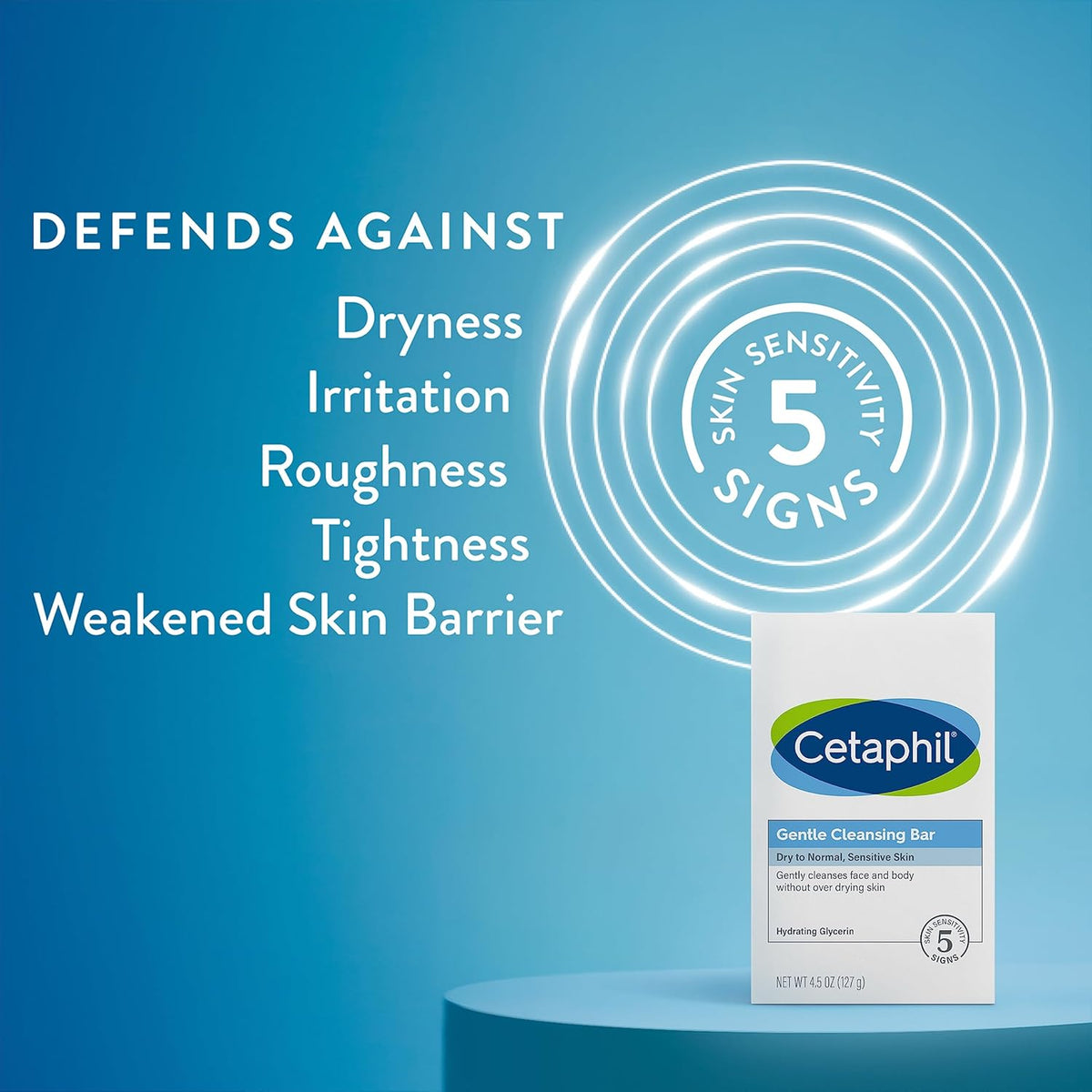 Cetaphil Gentle Cleansing Bar, 4.5 oz Bar (Pack of 6)