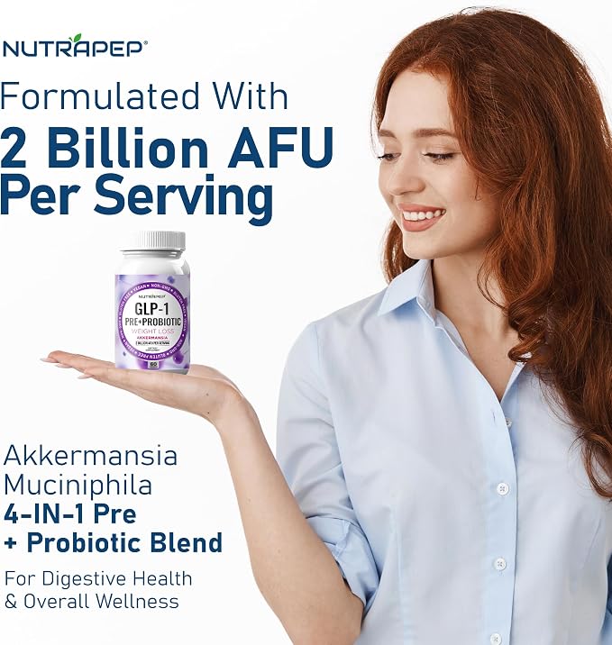 NutraPep GLP-1 Support Weight Loss Probiotic Prebiotics Capsule Supplement