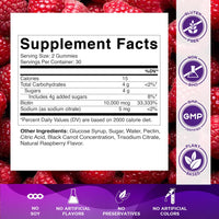 Vitamatic Biotin Gummies 10,000 mcg for Stronger Hair, Skin & Nails - 60 Vegan Gummies - Also Called Vitamin B7 (3 Bottles)
