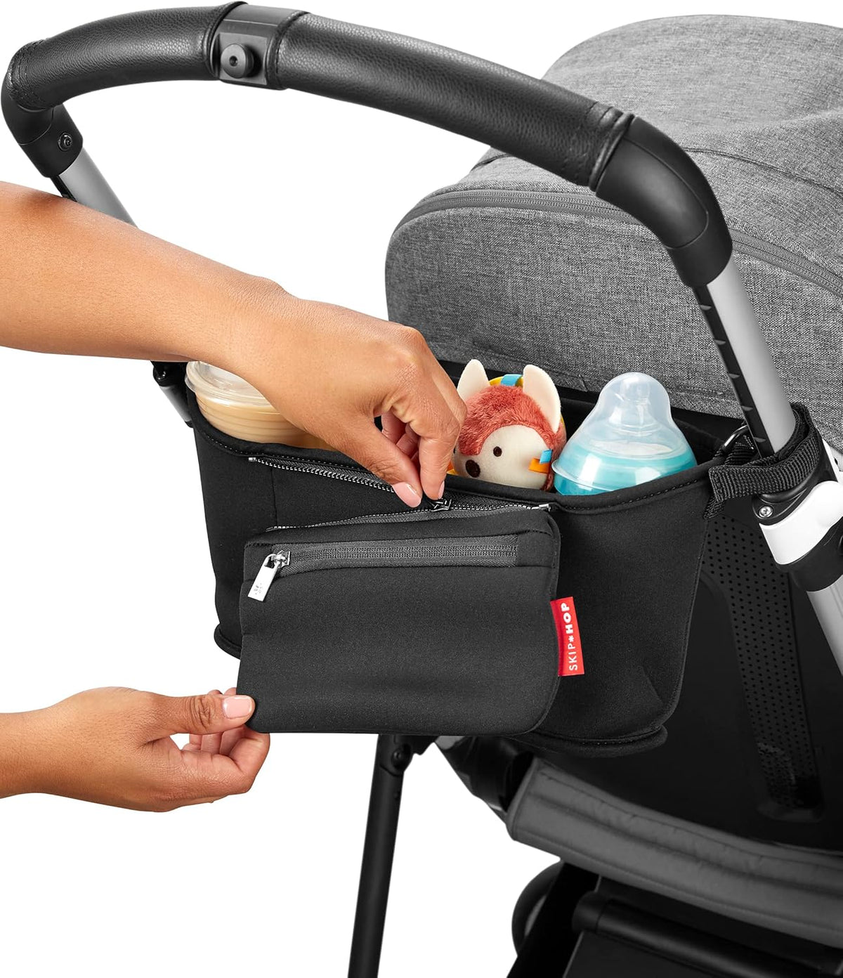 Skip Hop Stroller Organizer with Cup Holders, Grab & Go, Black