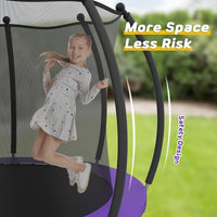 Advwin Kids Trampoline, Indoor Outdoor Rebounder w/Safety Enclosure Net
