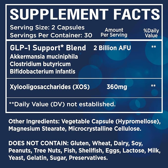 NutraPep GLP-1 Support Weight Loss Probiotic Prebiotics Capsule Supplement