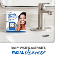 Olay Cleansing Melts + Hyaluronic Face Cleanser, 64 ct. total (2 x 32 ct.), Water-Activated Face Wash to Clean, Tone, and Refresh, Fragrance-Free