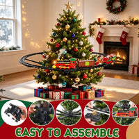 Christmas Tree Train, Classic Christmas Train Set Suitable for Adults