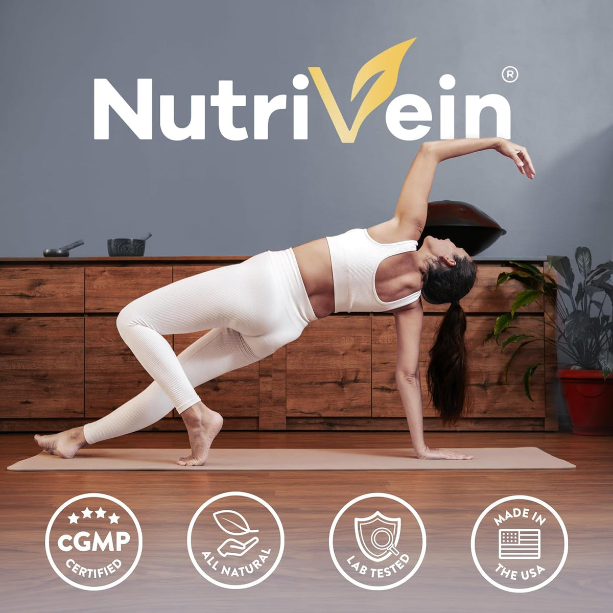 Nutrivein Premium DHT Blocker for Men & Women - with Biotin - 30 Day Supply (60 Caps)